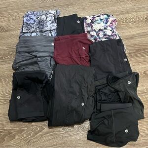 Lululemon 10pc Leggings & Tops Bundle Size 2 4 Align Pace Rival EUC
